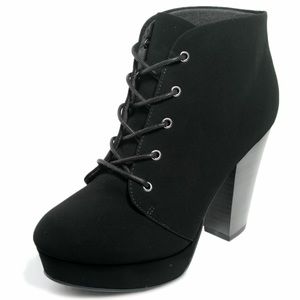 Chunky Heel Ankle Bootie